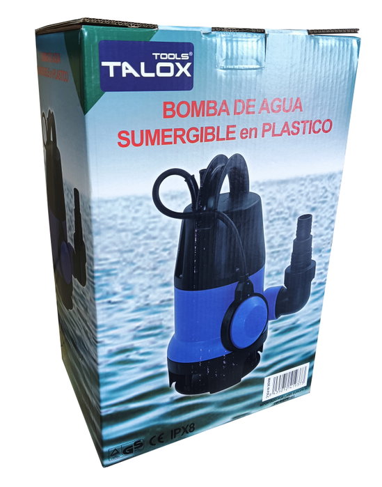 TALOX Bomba de Agua Sumergible 550W 10500L/H Q1DP-550G