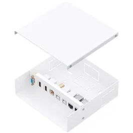 Aisens Caja de Conexiones Multimedia A127-1031 VGA 2xHDMI Jack 3.5 USB-B RJ45 Cat.6A STP Blanco