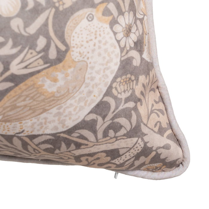 Cojín Pájaros Terciopelo Decoración 90 X 40 cm Cojín Pájaros Terciopelo Decoración 90 X 40 cm