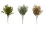 DKD Home Decor Ramas de PE Surtido de 3 Unidades Verde y Marrón