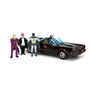 Smoby Batmóvil 1966 Classic Coche de Metal con 4 Figuras, Escala 1:24, 19 cm