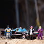 Smoby Batmóvil 1966 Classic Coche de Metal con 4 Figuras, Escala 1:24, 19 cm
