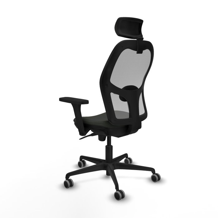 PIQUERAS Y CRESPO Silla de oficina Jorquera con mecanismo Sincro, Negro/Gris
