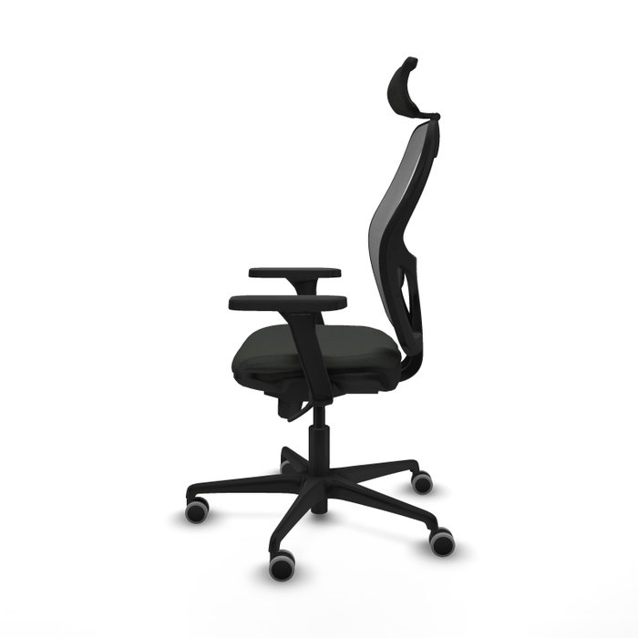 PIQUERAS Y CRESPO Silla de oficina Jorquera con mecanismo Sincro, Negro/Gris