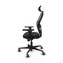 PIQUERAS Y CRESPO Silla de oficina Jorquera con mecanismo Sincro, Negro/Gris