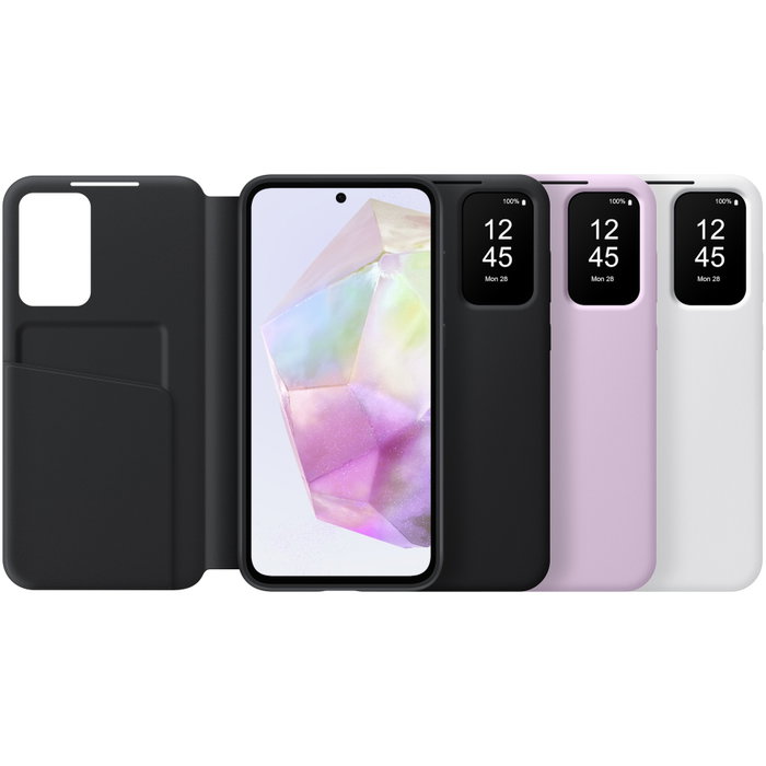 SAMSUNG Smart View Wallet Case para Galaxy A35, Negro