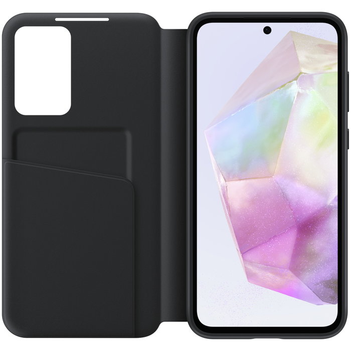 SAMSUNG Smart View Wallet Case para Galaxy A35, Negro