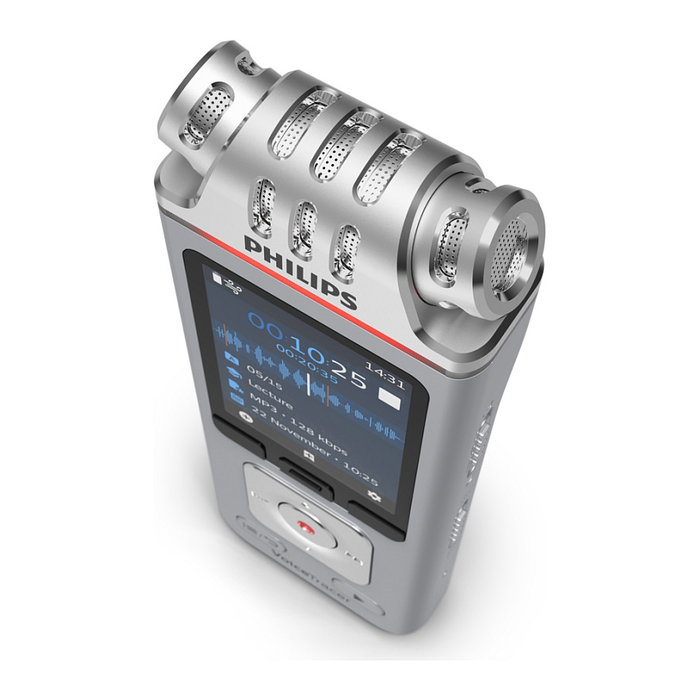 Philips DVT 4115 Digital Voice Tracer Plata 8GB Philips DVT 4115 Digital Voice Tracer Plata 8GB