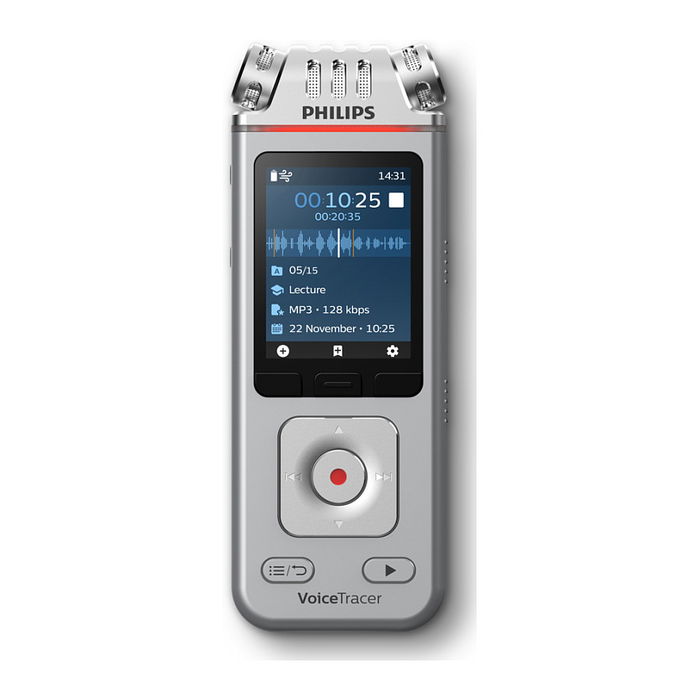 Philips DVT4115 VoiceTracer - Grabadora de Voz Digital, USB-C, Grabación 36h, MP3/WAV, Micrófono Omnidireccional, Memoria 8GB, Pantalla LCD, Compatible PC/Mac Philips DVT4115 VoiceTracer - Grabadora de Voz Digital, USB-C, Grabación 36h, MP3/WAV, Micrófono Omnidireccional, Memoria 8GB, Pantalla LCD, Compatible PC/Mac