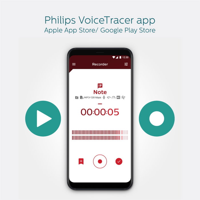 Philips DVT 4115 VoiceTracer Grabadora de Voz Digital Plata Philips DVT 4115 VoiceTracer Grabadora de Voz Digital Plata