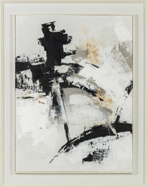 DKD Home Decor Cuadro Lienzo Pino Abstracto Negro y Blanco 114,5x144 cm