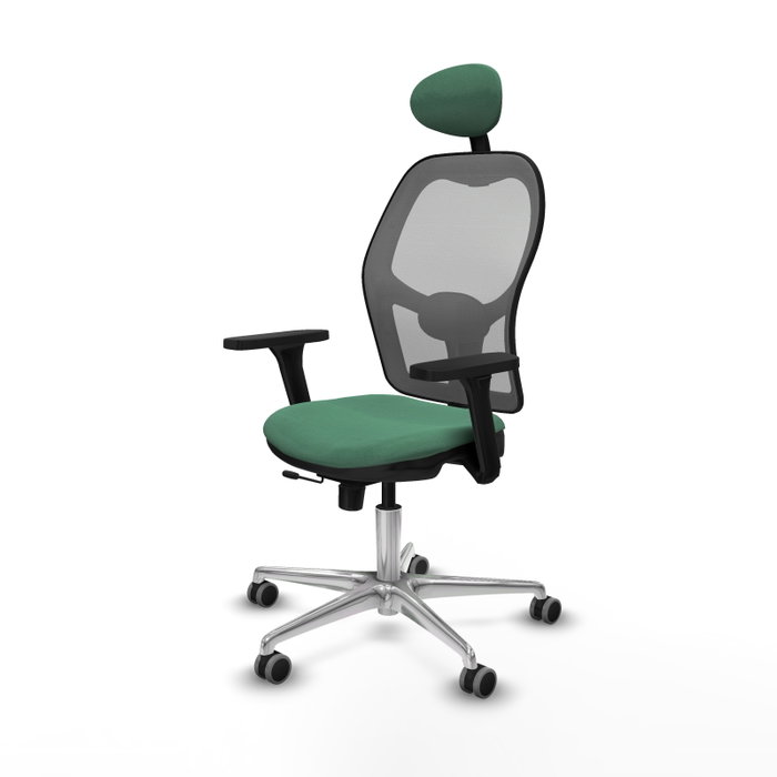 PIQUERAS Y CRESPO Silla de oficina Jorquera con Mecanismo Sincro/Traslack Verde esmeralda y Gris PIQUERAS Y CRESPO Silla de oficina Jorquera con Mecanismo Sincro/Traslack Verde esmeralda y Gris