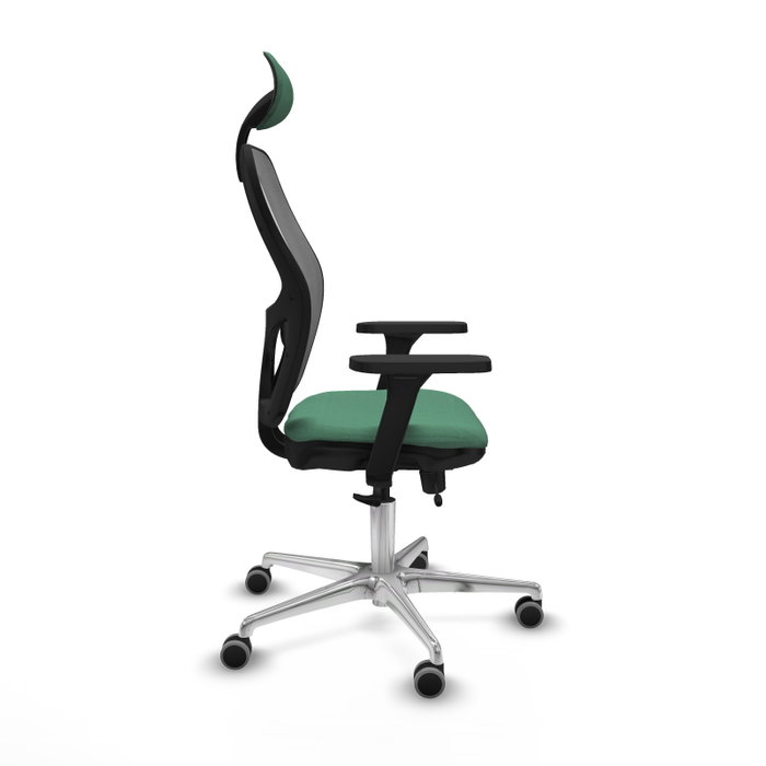 PIQUERAS Y CRESPO Silla de oficina Jorquera con Mecanismo Sincro/Traslack Verde esmeralda y Gris PIQUERAS Y CRESPO Silla de oficina Jorquera con Mecanismo Sincro/Traslack Verde esmeralda y Gris