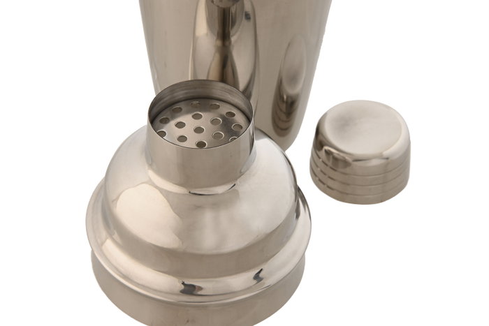 DKD Home Decor Set de Coctelería COCKTAIL de 12 Piezas en Bambú e Inoxidable