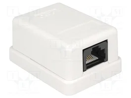 DeLOCK 86248 Toma de red de 1 puerto Cat.6 compacto UTP Blanco