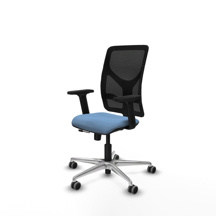 PIQUERAS Y CRESPO Silla de oficina Motilla con mecanismo Sincro/Traslack, Azul cielo y Negro PIQUERAS Y CRESPO Silla de oficina Motilla con mecanismo Sincro/Traslack, Azul cielo y Negro