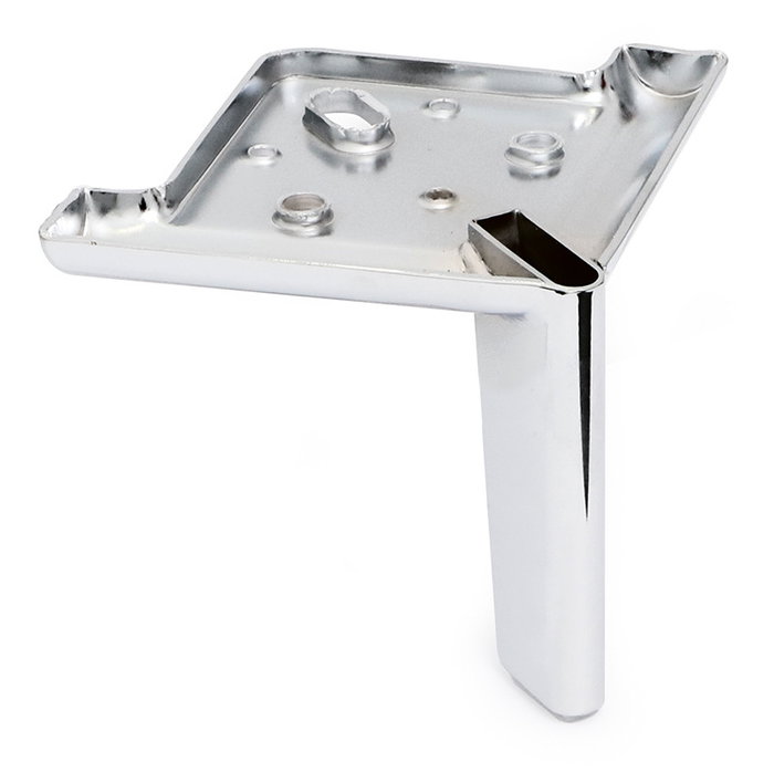 Q&Q Pata Metálica Modelo Line Acabado Negro Mate Altura 125 mm