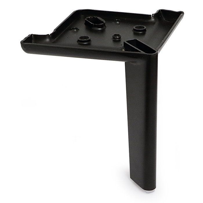 Q&Q Pata Metálica Modelo Line Acabado Negro Mate Altura 125 mm