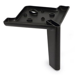 Q&Q Pata Metálica Modelo Line Acabado Negro Mate Altura 125 mm