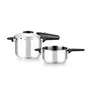 Monix Olla a Presión Presto M911001 - 4 Litros, Acero Inoxidable 18/10, Apta para Todo Tipo de Cocinas Incluida Inducción, Triple Sistema de Seguridad