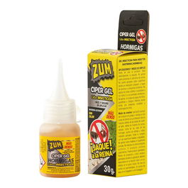 Zum Gel Ciper Cebo Insecticida en Gel para Control de Hormigas - Aplicación en Exterior e Interior - 30 g