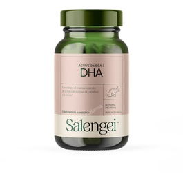 Salengei Active Omega 3 DHA 60 Perlas - Suplemento con alto contenido de ácidos grasos Omega-3 para el cerebro y la visión