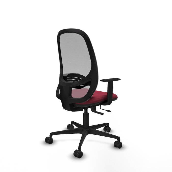 PIQUERAS Y CRESPO Silla de oficina Cilanco con mecanismo Sincro/Traslack, granate y gris PIQUERAS Y CRESPO Silla de oficina Cilanco con mecanismo Sincro/Traslack, granate y gris