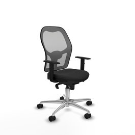 PIQUERAS Y CRESPO Silla de oficina Jorquera con mecanismo Sincro, negro y gris