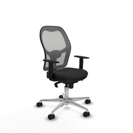 PIQUERAS Y CRESPO Silla de oficina Jorquera con mecanismo Sincro, negro y gris