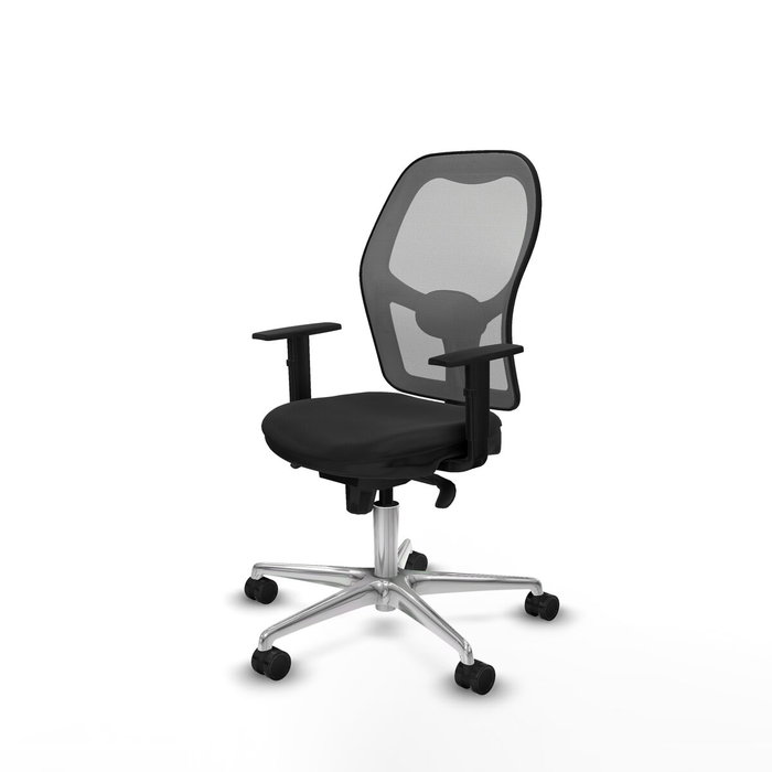 PIQUERAS Y CRESPO Silla de oficina Jorquera con mecanismo Sincro, negro y gris PIQUERAS Y CRESPO Silla de oficina Jorquera con mecanismo Sincro, negro y gris