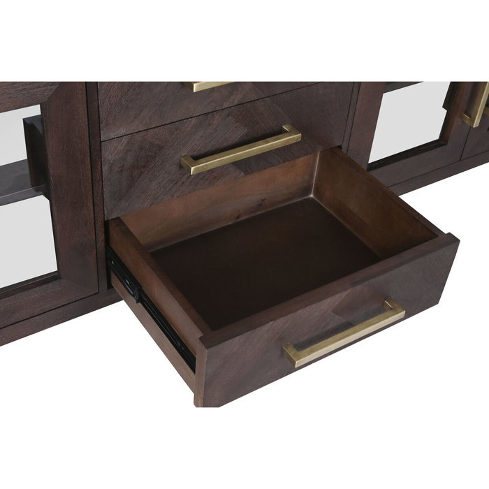 DKD Home Decor Buffet Moderno Tradicional Travertine Mango Marmol 200x40x70 cm