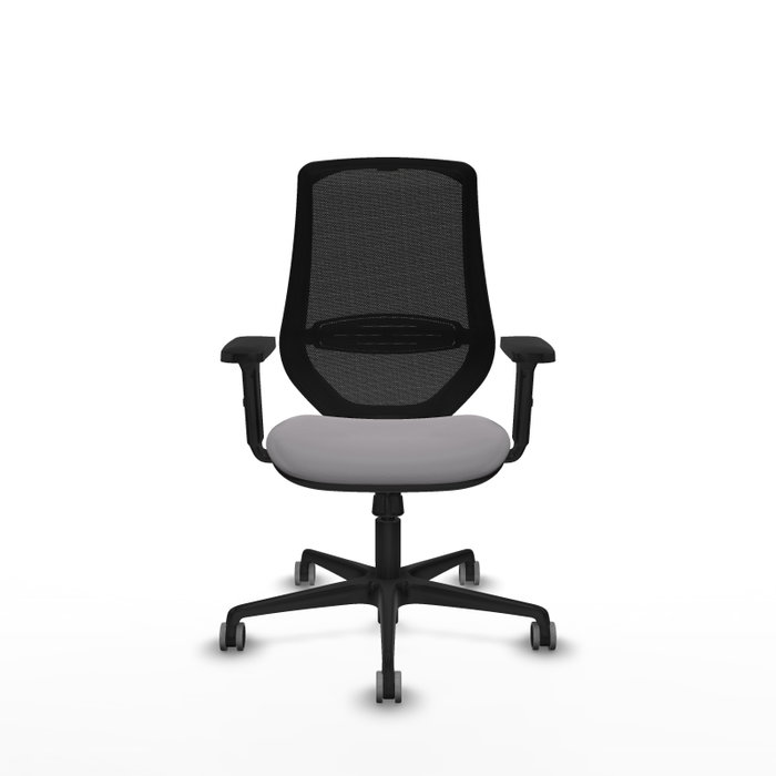 PIQUERAS Y CRESPO Silla de oficina Mardos con mecanismo Sincro, Gris y Negro