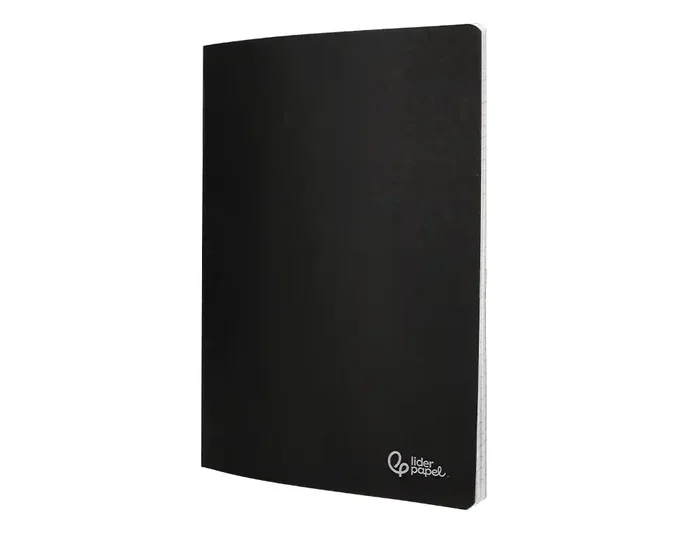 Liderpapel Libreta tapa negra A4 80 hojas liso con doble margen