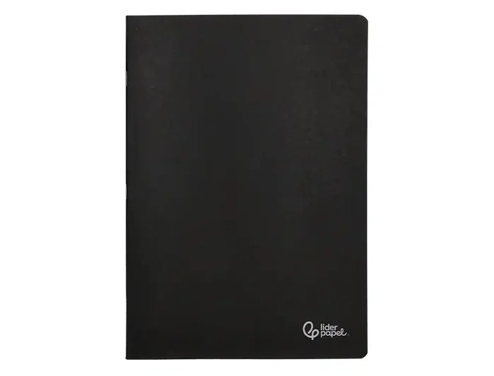Liderpapel Libreta tapa negra A4 80 hojas liso con doble margen