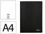 Liderpapel Libreta tapa negra A4 80 hojas liso con doble margen