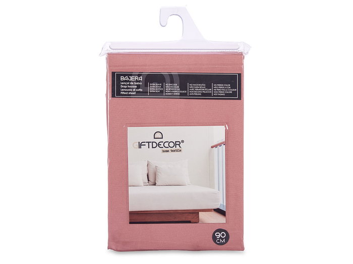 Giftdecor Bajera Ajustable Coral 90x200 cm - Sábana Bajera Transpirable y Suave, Fácil Cuidado, No Encoge ni Pierde Color, Poliéster (Set de 12)