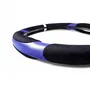 WRC Cubierta del Volante Blue Race Inserciones Azules Antideslizante para Ruedas Estándar 35-38 cm