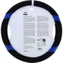 WRC Cubierta del Volante Blue Race Inserciones Azules Antideslizante para Ruedas Estándar 35-38 cm