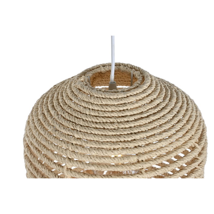DKD Home Decor Lámpara de Techo de Ratán Hecha a Mano Natural