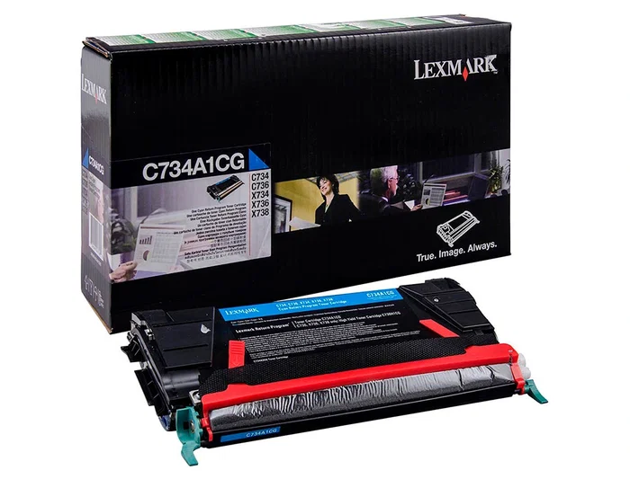 Lexmark C734 Tóner Láser Cian Original 6000 Páginas Lexmark C734 Tóner Láser Cian Original 6000 Páginas