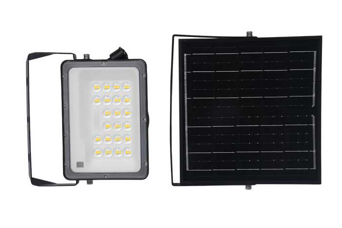Proyector LED Solar 50W con tecnología 3CCT ajustable, 750Lm, 90º, IP65