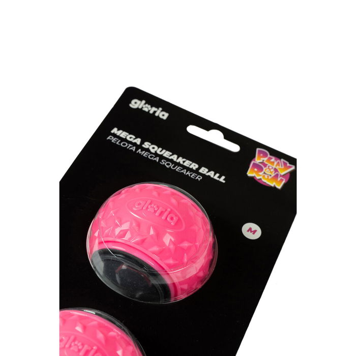 Play and Run Pelota Mega Squeaker M 6.35 cm Rosa-Gris 2 Piezas Play and Run Pelota Mega Squeaker M 6.35 cm Rosa-Gris 2 Piezas