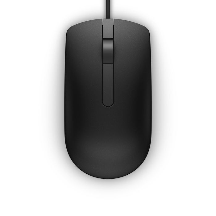 Dell Óptico MS116 - Ratón USB 1000 DPI para Oficina y Hogar, 1.8 m de Cable, 413 g