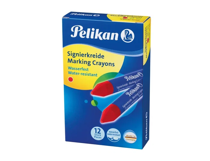 PELIKAN Dura 762 Crayones Marcadores Rojo (Caja de 12)