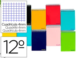 Liderpapel Cuaderno Espiral Bolsillo Doceavo Apaisado Smart Tapa Blanda