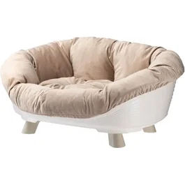 Ferplast Sofá Trono 6 con cojín - Blanco