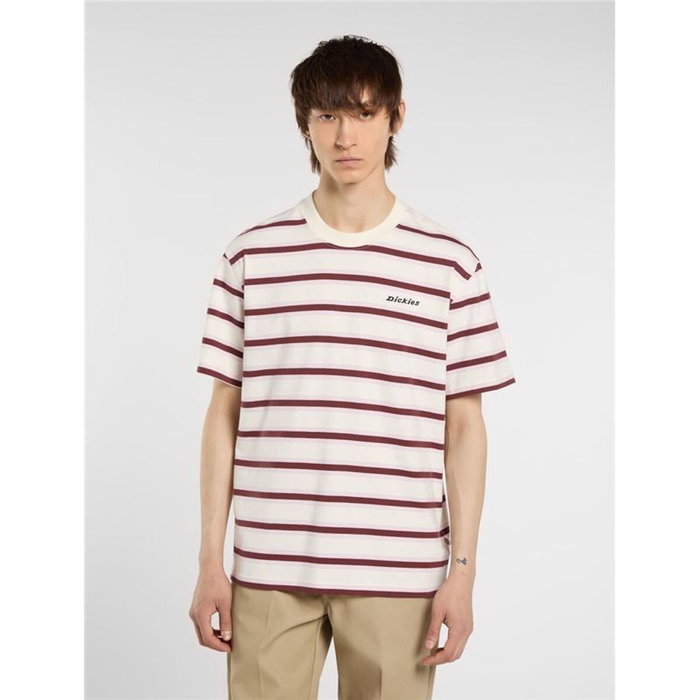 Camiseta de Manga Corta Hombre Dickies York Stripe Ss Blanco 14-16 Años