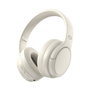 Conceptronic Auriculares PARRIS03C Inalámbricos Bluetooth 5.4 con Cable Jack 3.5mm, Batería 400mAh, Color Blanco Crema
