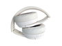 Conceptronic Auriculares PARRIS03C Inalámbricos Bluetooth 5.4 con Cable Jack 3.5mm, Batería 400mAh, Color Blanco Crema