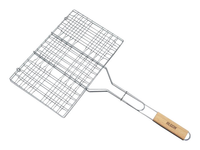 Algon BBQ Parrilla BBQ de Carbón Cr-Wood con Patas, Dimensiones 35.3 x 60.5 x 1.9 cm (8 Unidades)